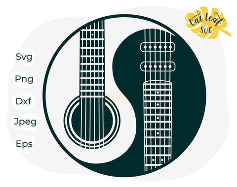 Download Guitar Svg Yin Yang Svg Acoustic Guitar Svg Music Svg Guitar Clipart Guitar Png Electric Guitar So Fontsy