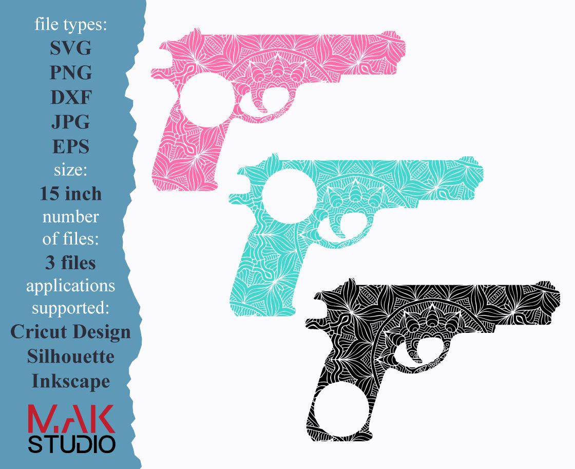 Download Gun Svg Gun Dxf Pistol Svg Mandala Gun Svg Mandala Gun Dxf Mandala Gun Png Mandala Gun Cutting File Mandala Pistol Svg Mandala Pistol Dxf So Fontsy