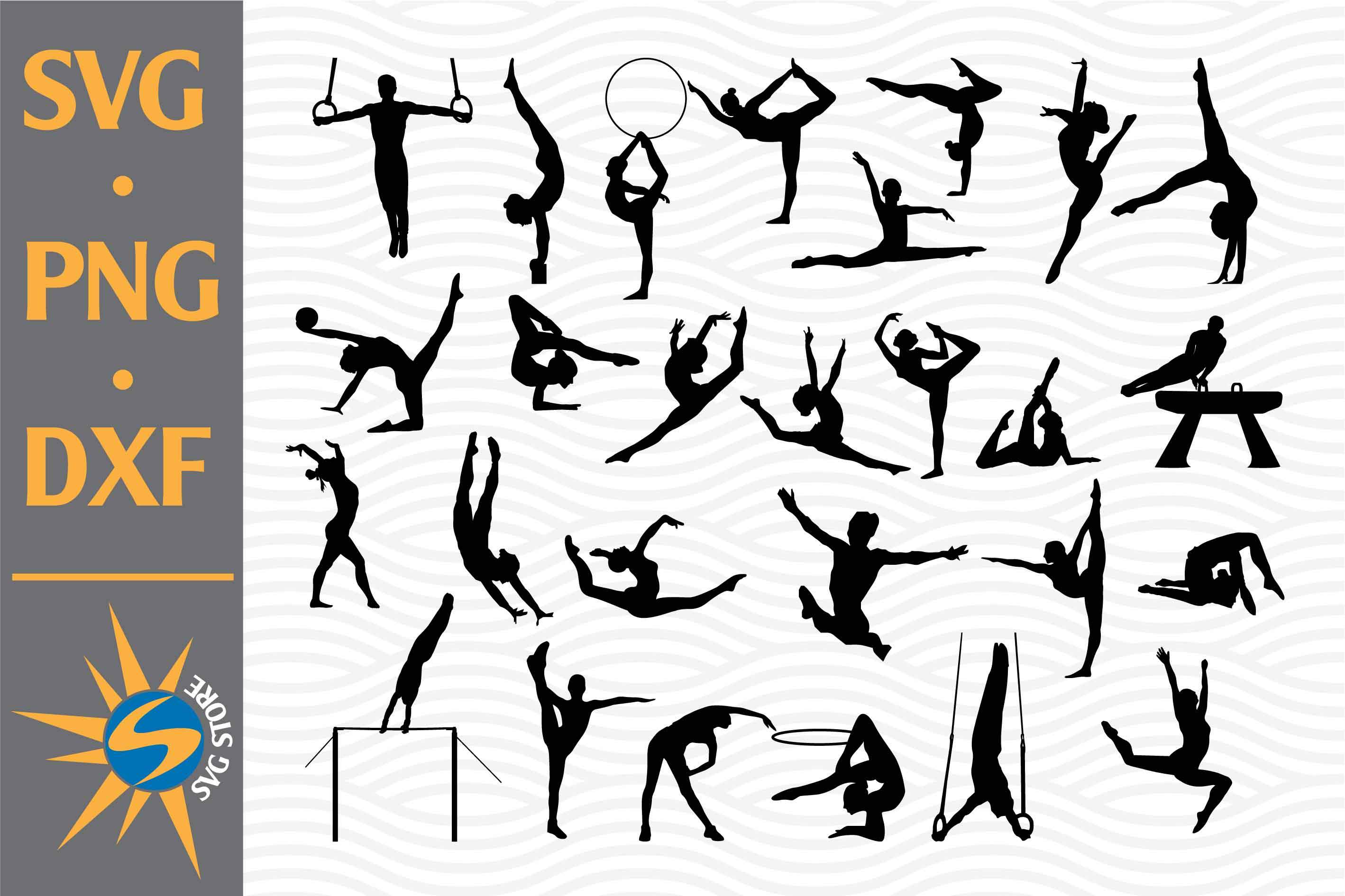 Download Gymnastic Silhouette Svg Png Dxf Digital Files Include So Fontsy