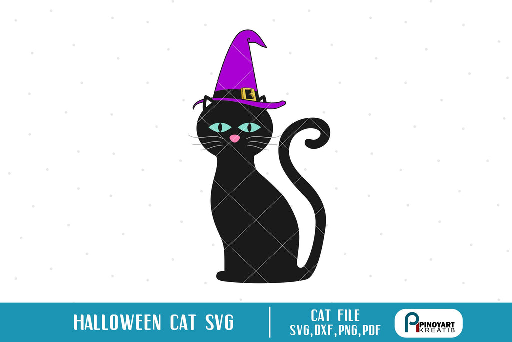 Halloween Cat Svg - So Fontsy