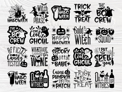 Halloween SVG Bundle, Witch Svg, Trick or Treat - So Fontsy