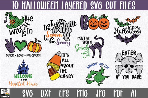 Download Halloween Svg Bundle With 10 Layered Cut Files So Fontsy