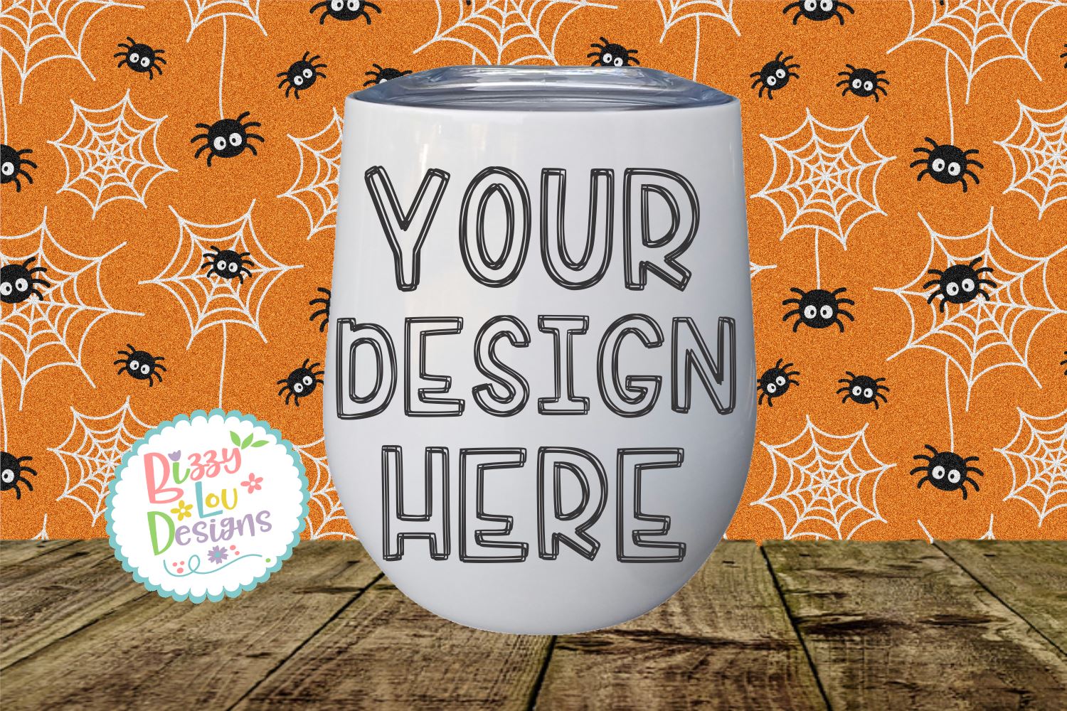 Download Halloween Wine Tumbler Mockup So Fontsy