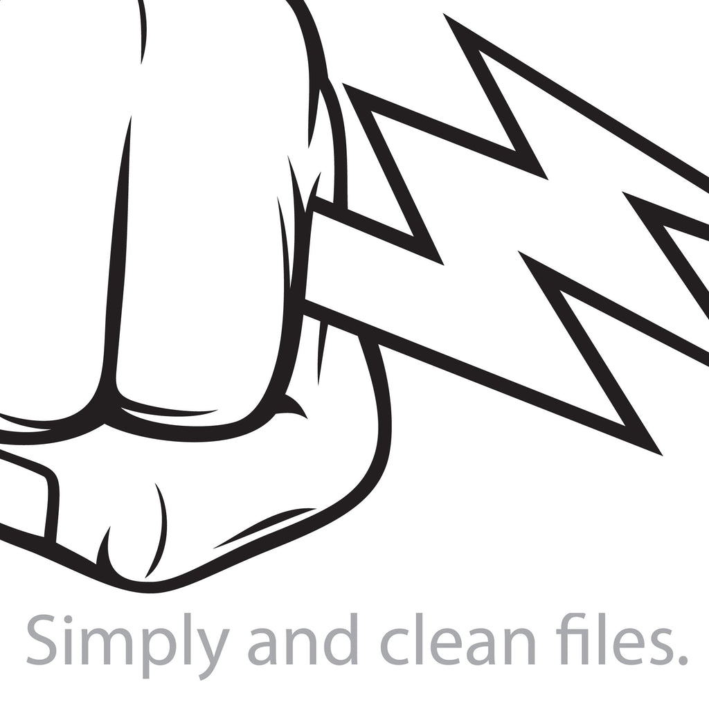 Hand Holding Lightning Bolt. Cut files for Cricut. Clip Art silhouette  (eps, svg, pdf, png, dxf, jpeg). - So Fontsy
