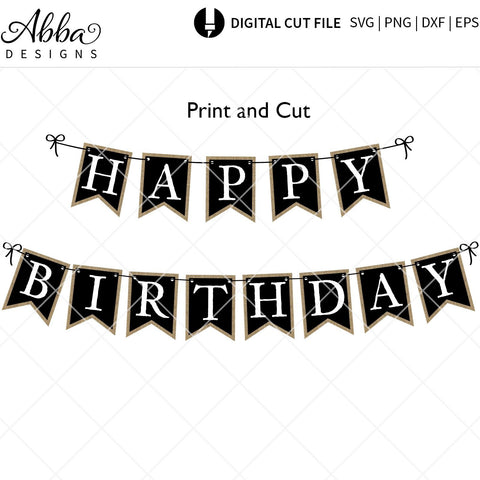 Download Happy Birthday Burlap Banner So Fontsy