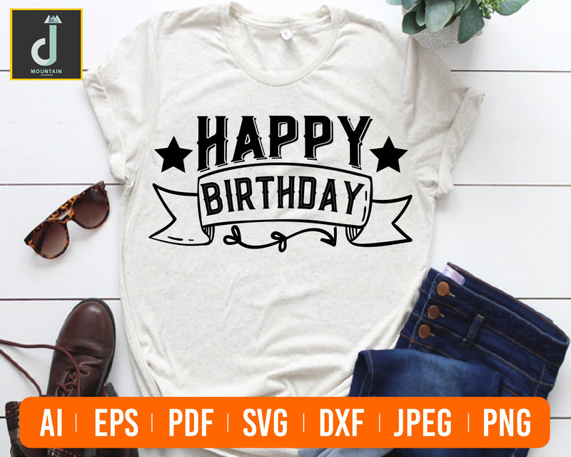 Happy Birthday SVG, Birthday Svg, Happy Birthday, Birthday Girl Svg ...