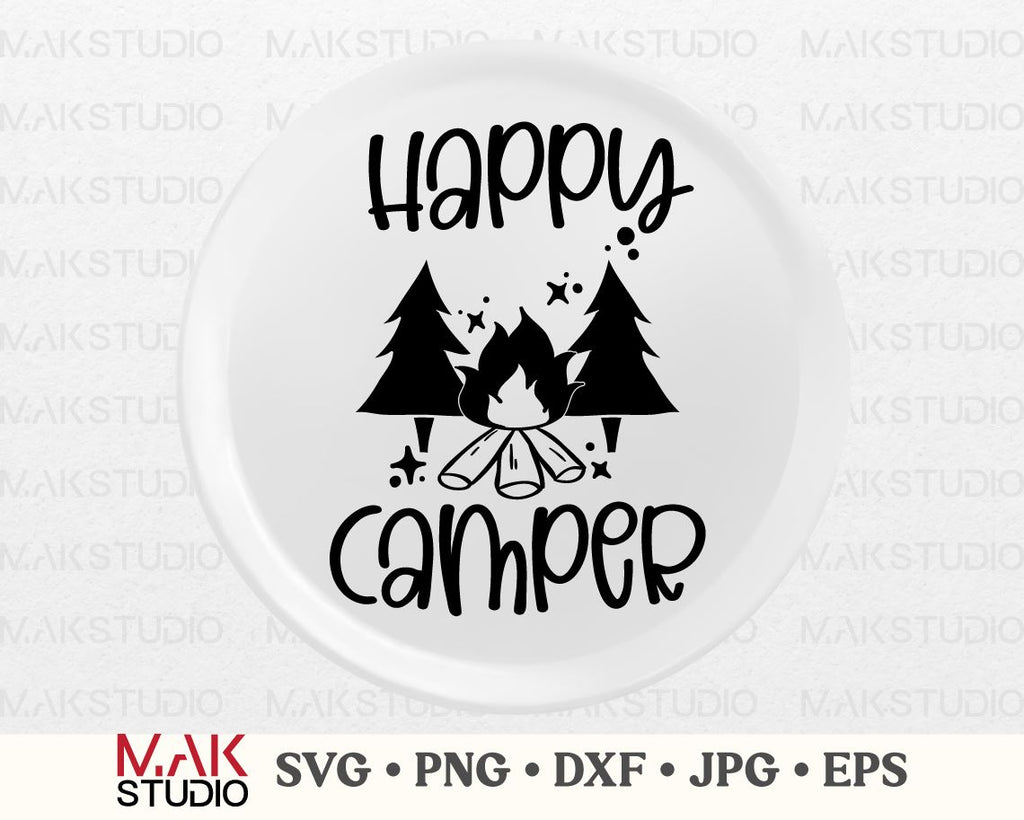 Happy camper svg, Happy camper png, Happy campers svg, Camper svg ...