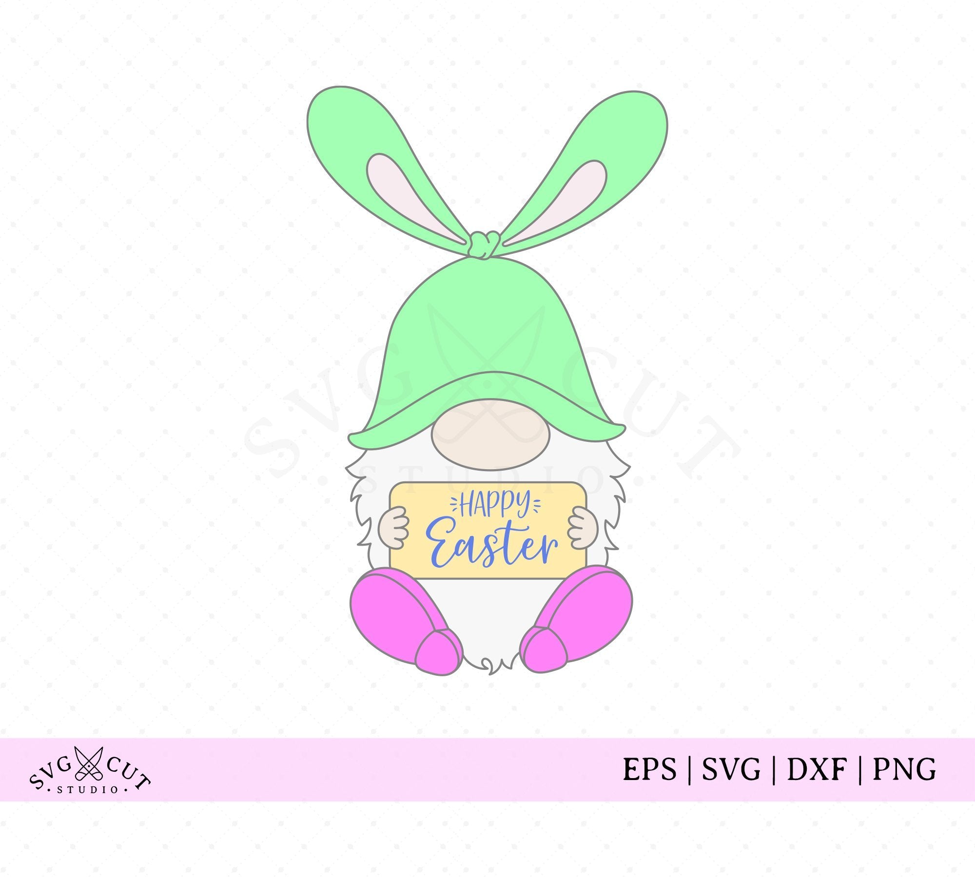 Download Happy Easter Gnome Svg Cut Files So Fontsy