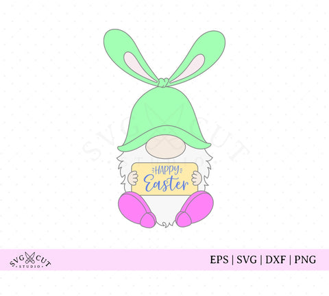 Download Happy Easter Gnome Svg Cut Files So Fontsy