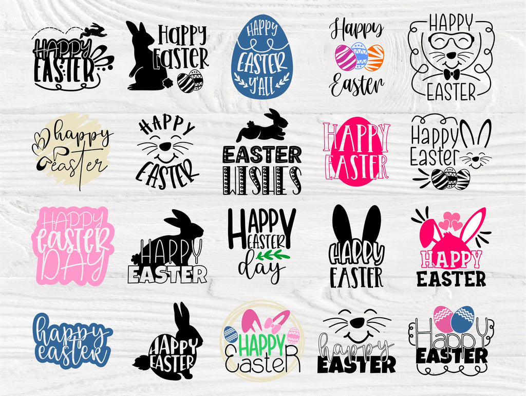 Happy Easter SVG, Easter Signs, Easter Eggs, Easter Bunny Svg, Bunny