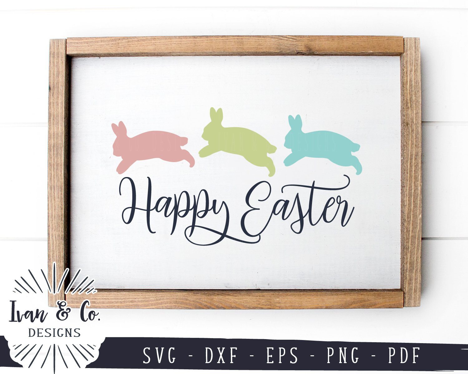 Download Happy Easter Svg Files Easter Bunny Rabbit Running Bunny Farmhouse Svg 959058262 So Fontsy