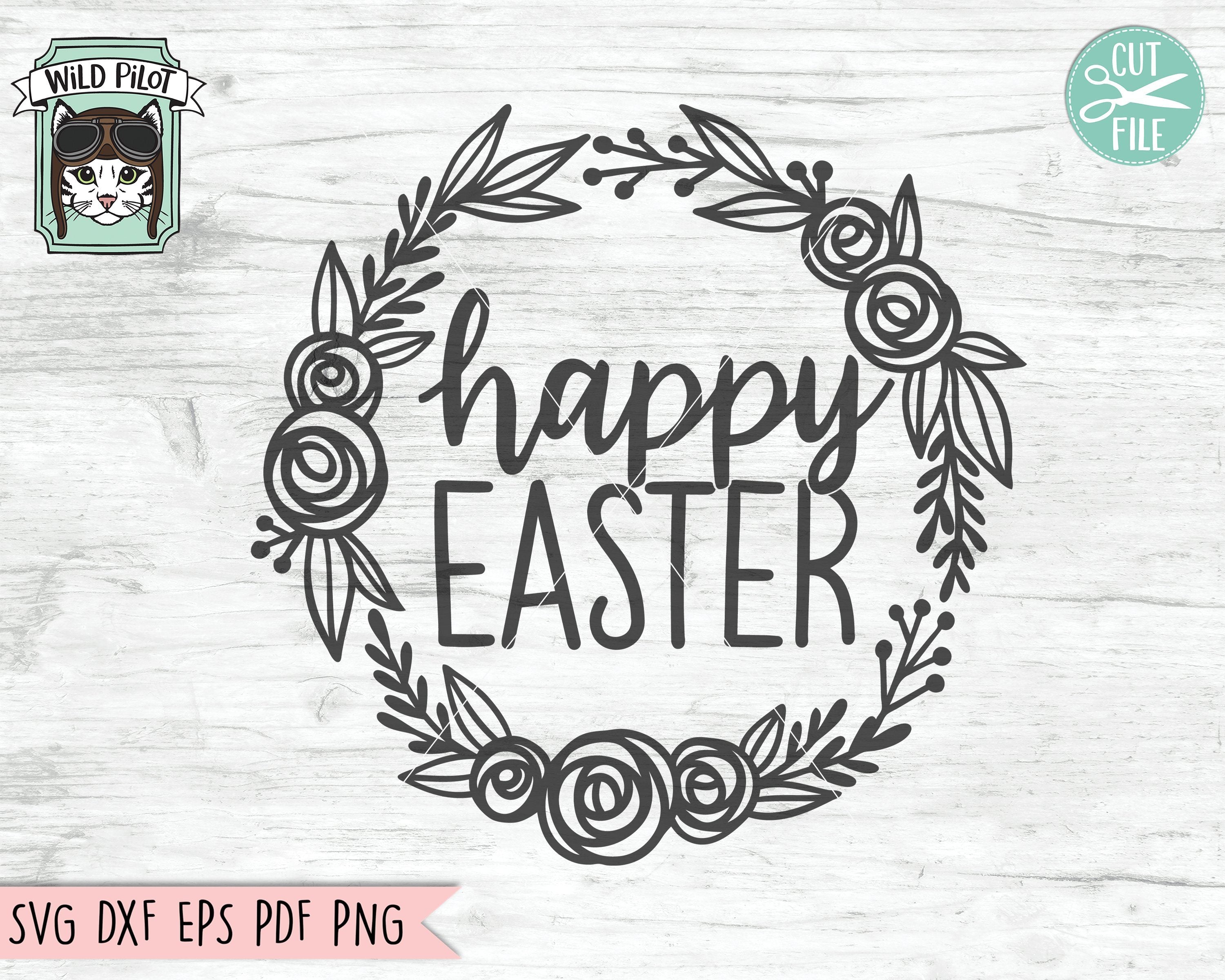 Download Happy Easter Round Sign Svg Happy Easter Sign Svg Paper Party Kids Scrapbooking Vadel Com