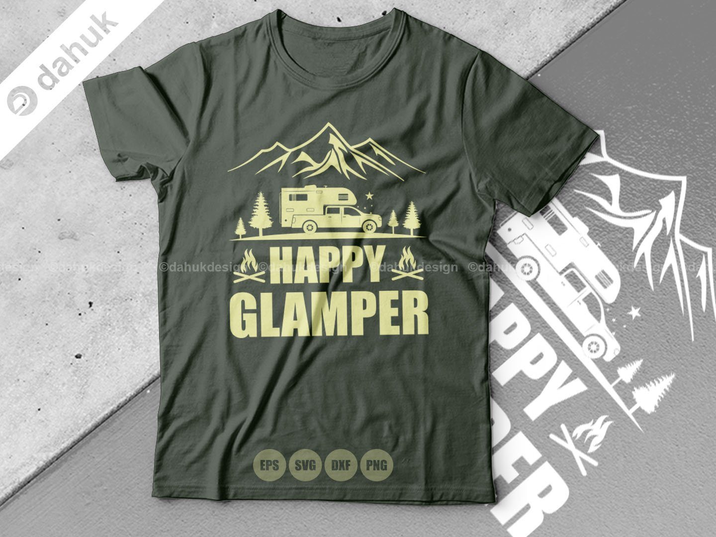 Happy Glamper Svg Truck Camper Svg Camper Svg Camping Shirt Svg Cut File For Silhouette Cricut Design Space Vinyl Cut Files So Fontsy