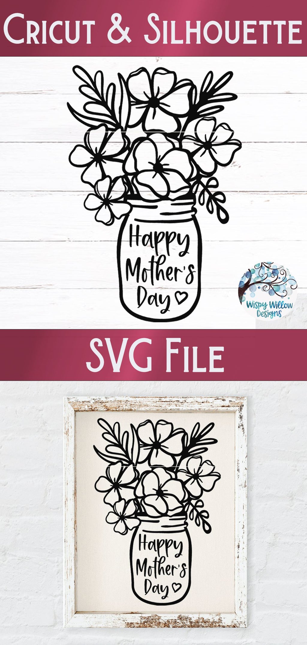 Free Free 111 Mother&#039;s Day Mason Jar Svg SVG PNG EPS DXF File