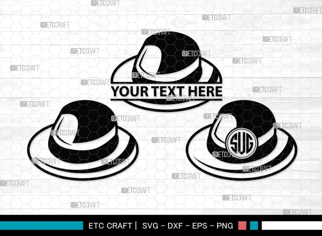 Hat Monogram, Hat Silhouette, Hat SVG, Baseball Cap Svg, Cap Svg ...