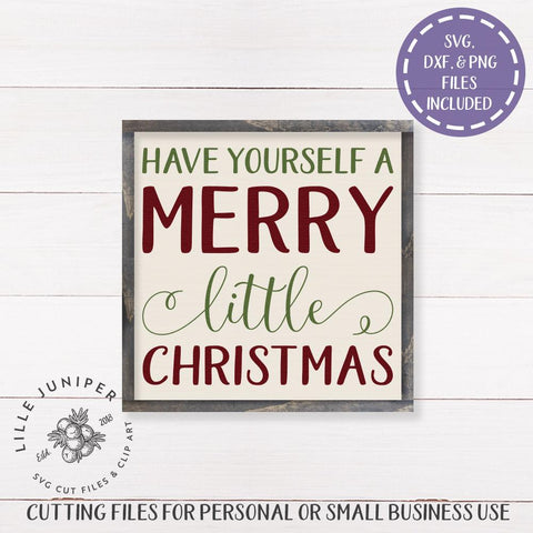 Download Have Yourself A Merry Little Christmas Svg Christmas Svg Farmhouse Sign Design So Fontsy