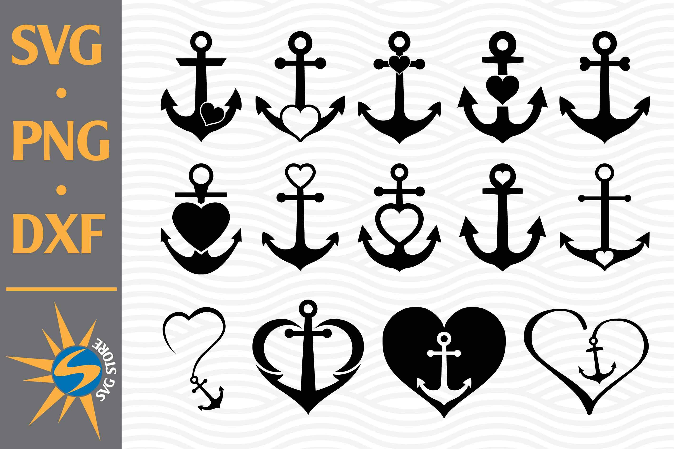 Download Heart Anchor Svg Png Dxf Digital Files Include So Fontsy