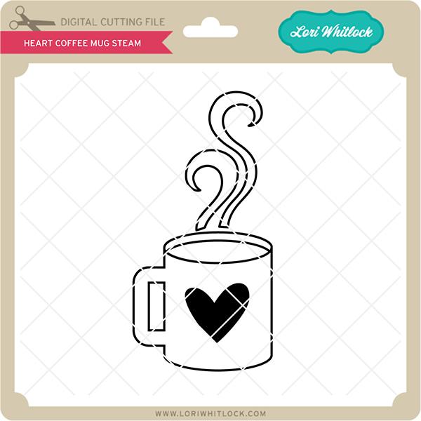 Heart Coffee Mug Steam - So Fontsy