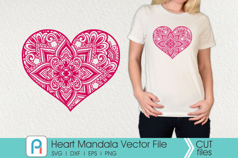 Download Heart Mandala Svg Heart Svg Zentangle Heart Svg Heart So Fontsy