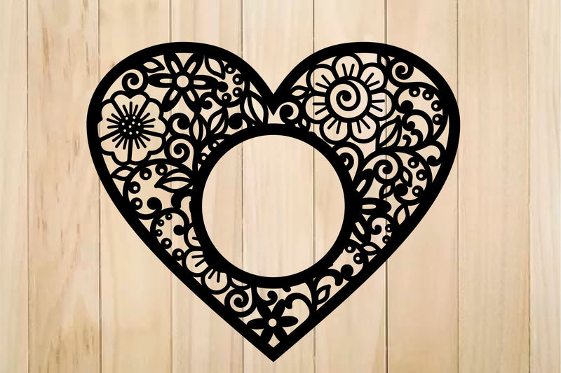 Heart SVG, Mandala Heart, Heart Frames - So Fontsy