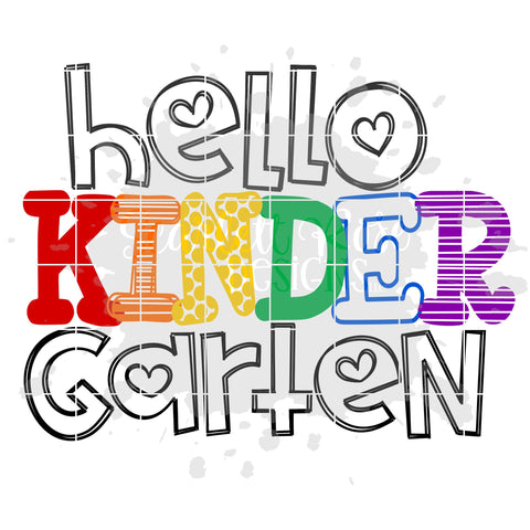 Download Hello Kindergarten Svg So Fontsy