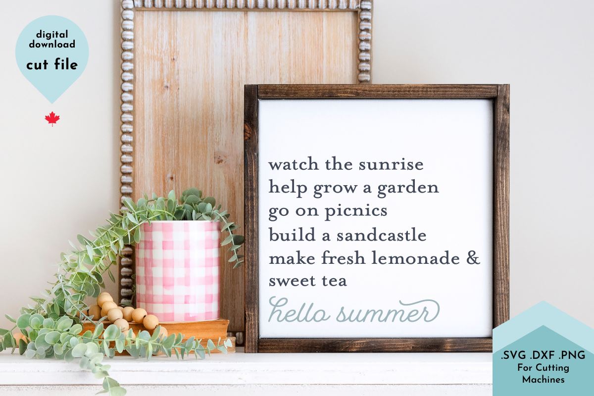 Download Hello Summer Things Svg Cut File So Fontsy