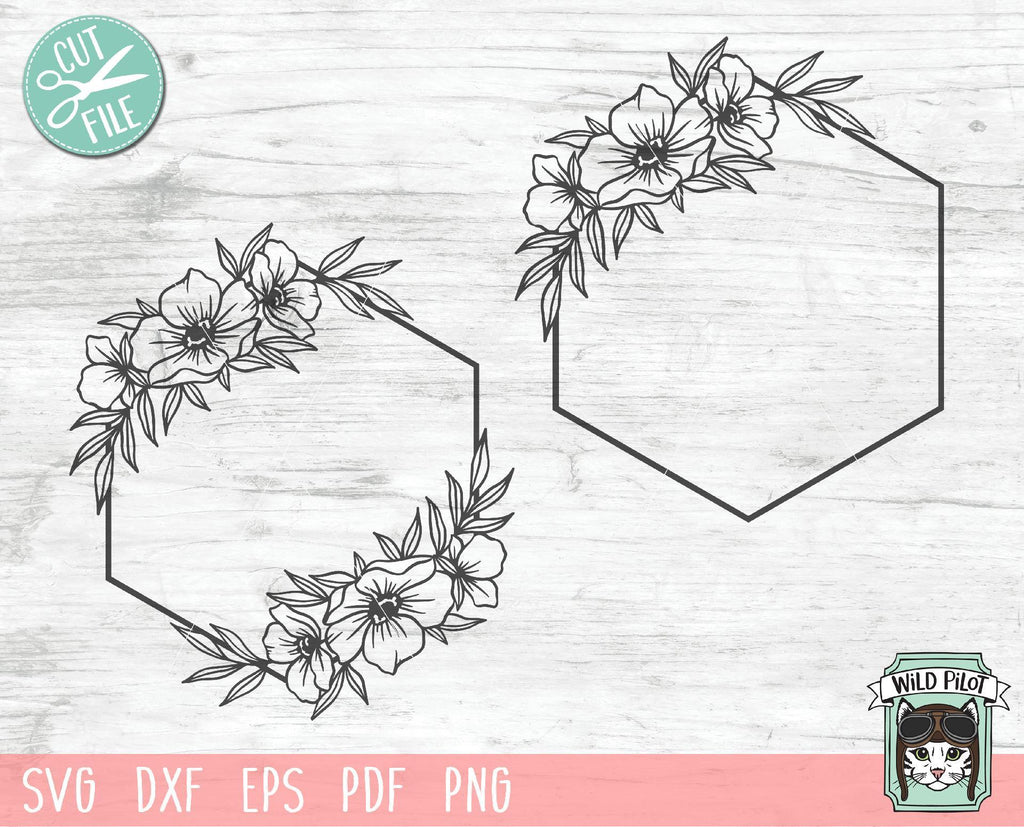 Download Products Tagged Flower Hexagon Frame Svg So Fontsy