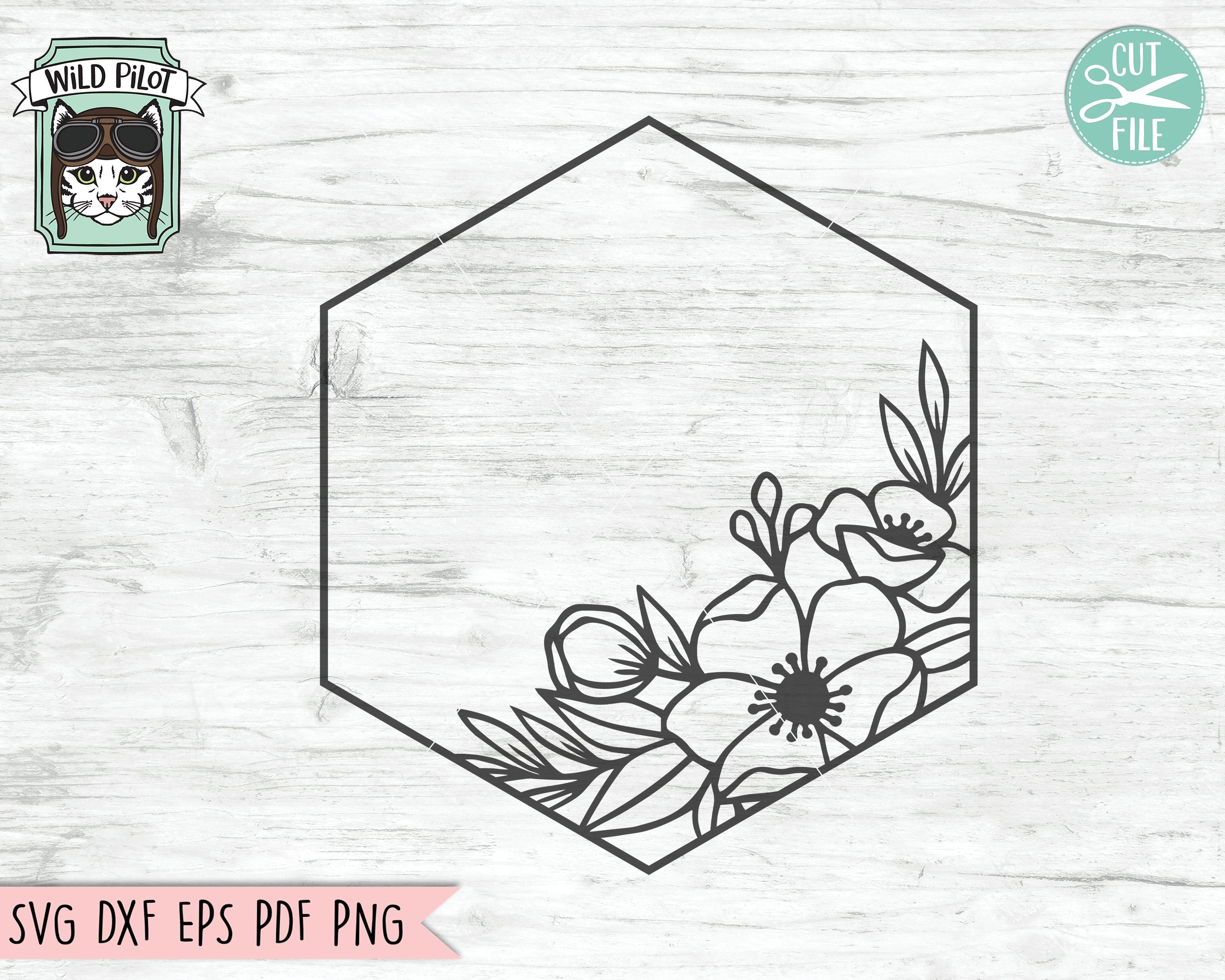 Free Free 116 Hexagon Flower Frame Svg SVG PNG EPS DXF File