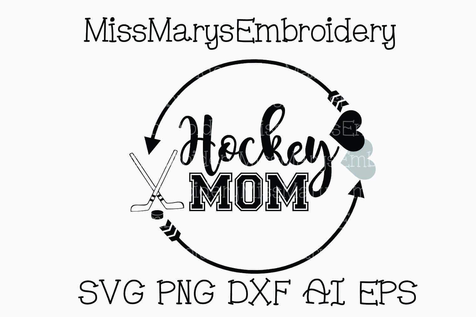 Download Hockey Mom Monogram Arrow Ring So Fontsy