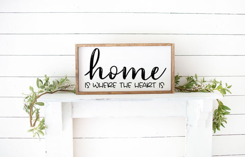 Download Home Is Where The Heart Is Home Sign Svg File So Fontsy