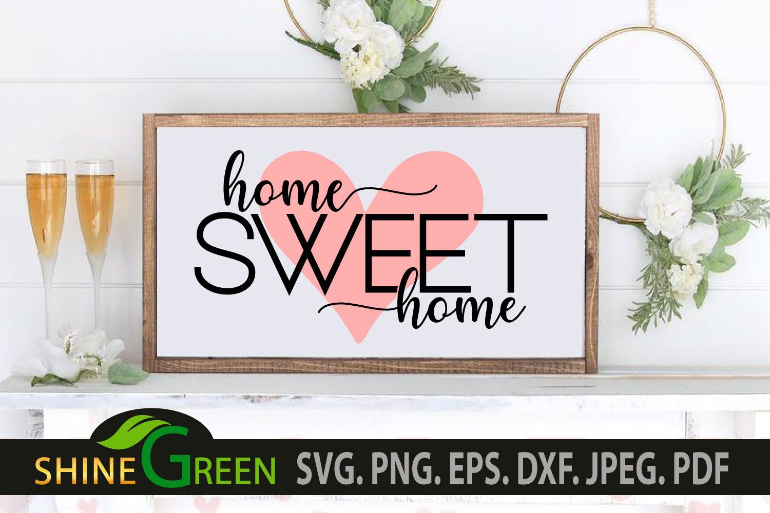 Download Home Sweet Home Heart Svg For Valentine S Day So Fontsy