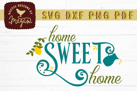 Download Home Sweet Home Lemon Vine Summer Svg Dxf So Fontsy