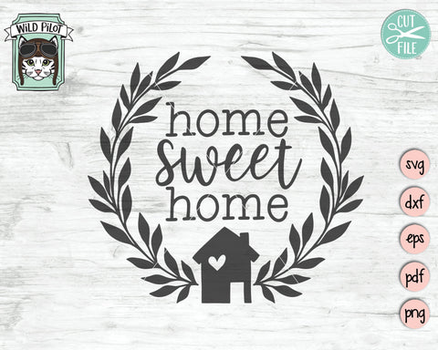 Free Free 292 Home Sweet Home Vertical Svg SVG PNG EPS DXF File