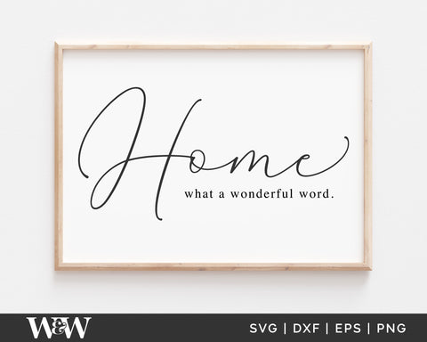 Free Free 301 Home Word Svg SVG PNG EPS DXF File