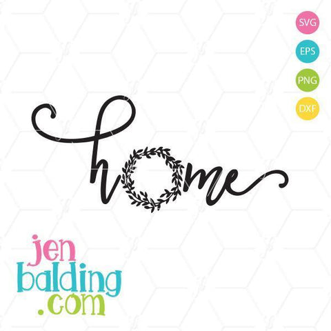 Download Home Wreath Kitchen Towel Svg So Fontsy