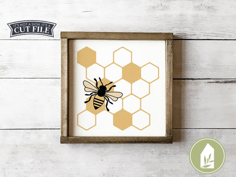 Free Bee Honeycomb Svg Free