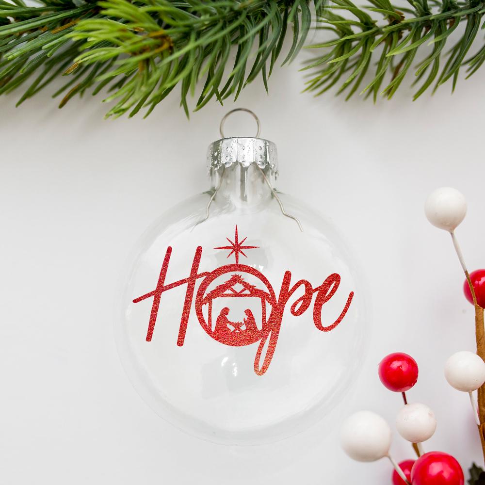 Download Hope with Nativity Scene Christmas SVG - So Fontsy