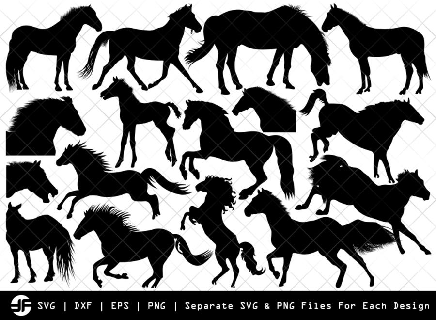 Download Horse Svg Animal Svg Silhouette Bundle Svg Cut File So Fontsy