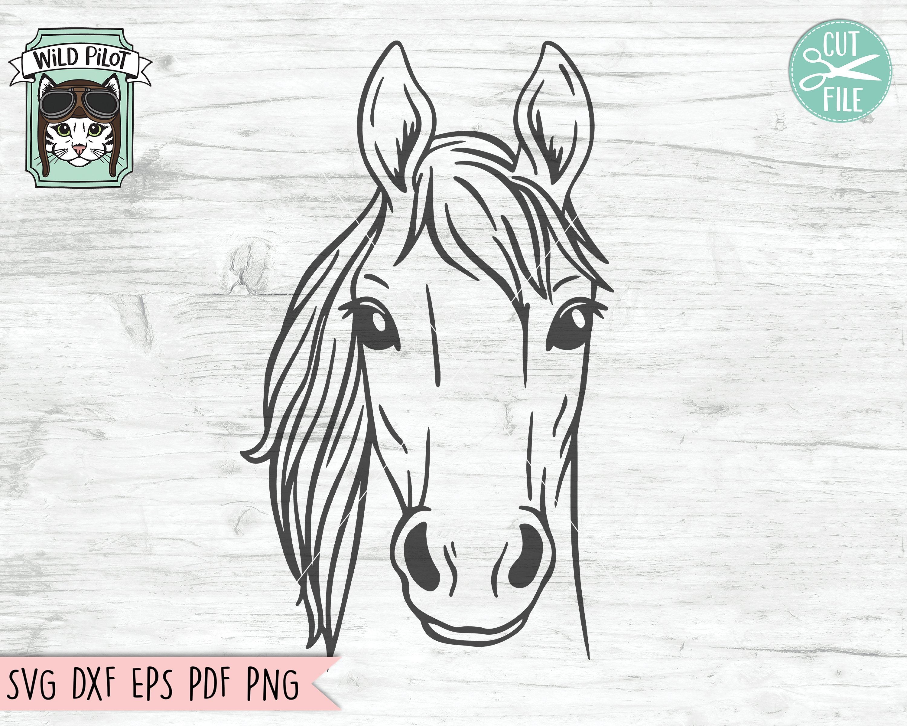 Download Horse Face Svg Cut File So Fontsy