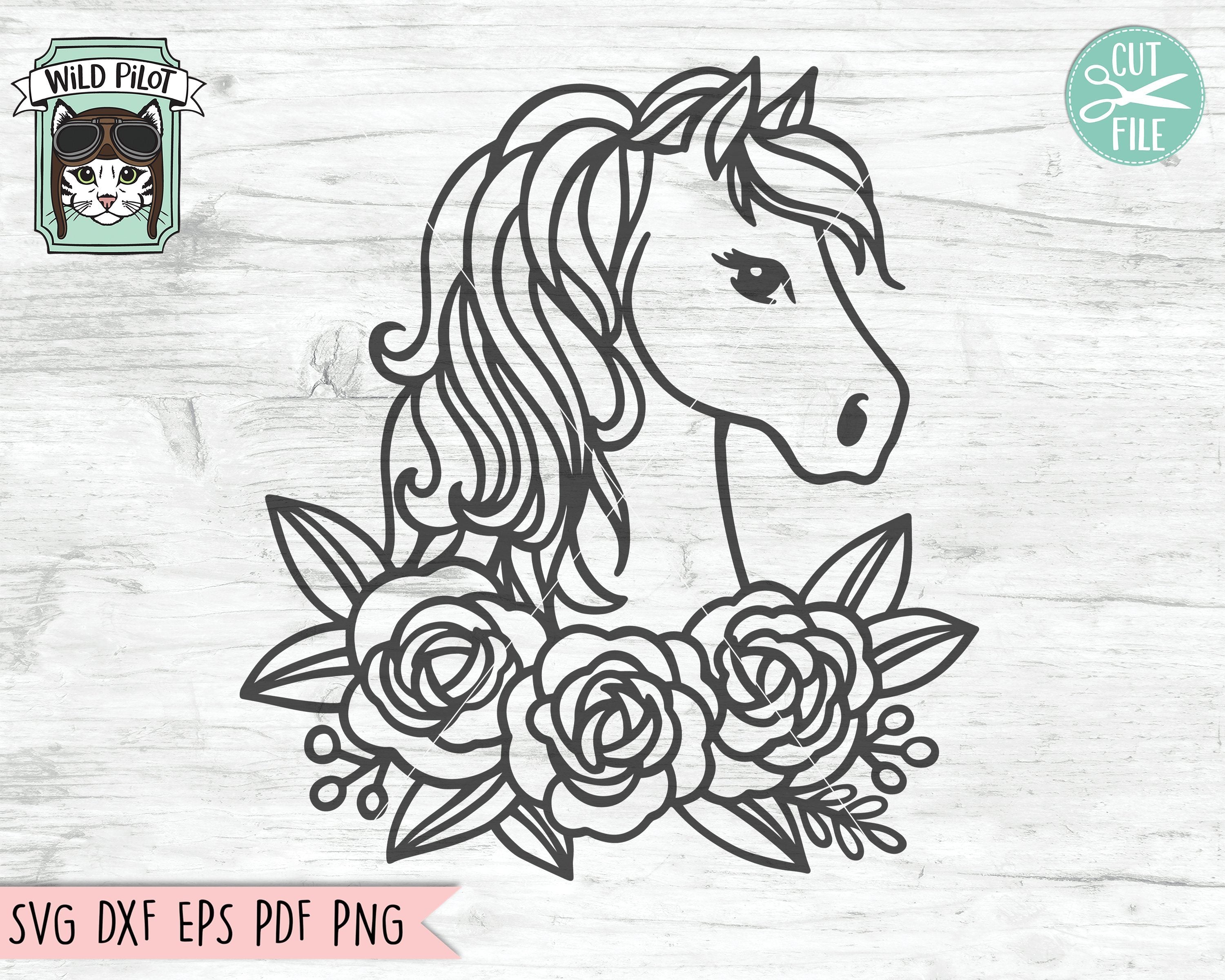 Free Free Floral Horse Svg 596 SVG PNG EPS DXF File