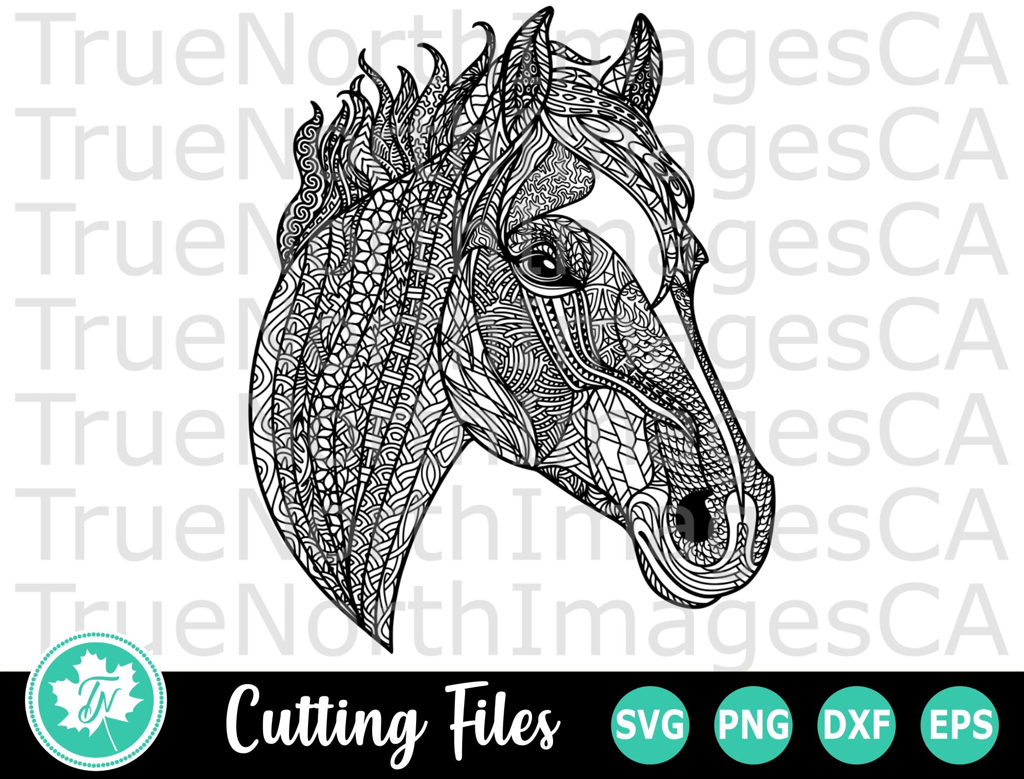 Download Horse Svg Zentangle Svg Mandala Svg So Fontsy