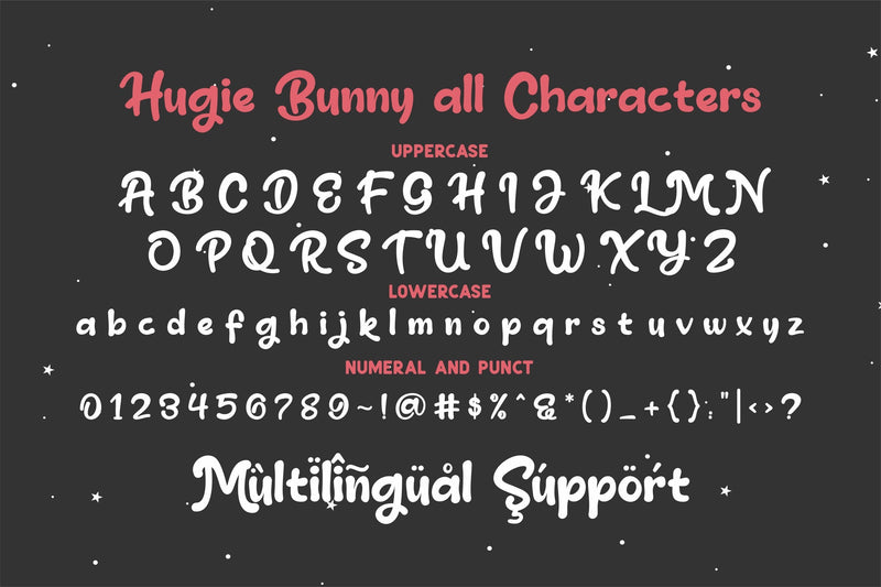 Hugie Bunny - Funny Bold - So Fontsy
