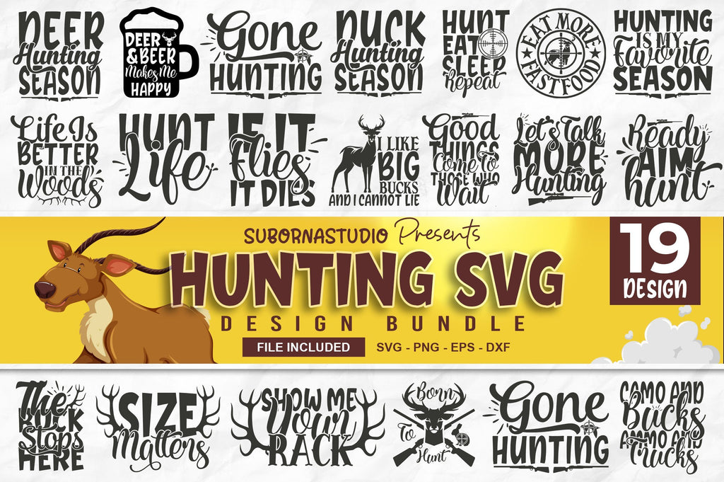 Download Hunting SVG Bundle - So Fontsy