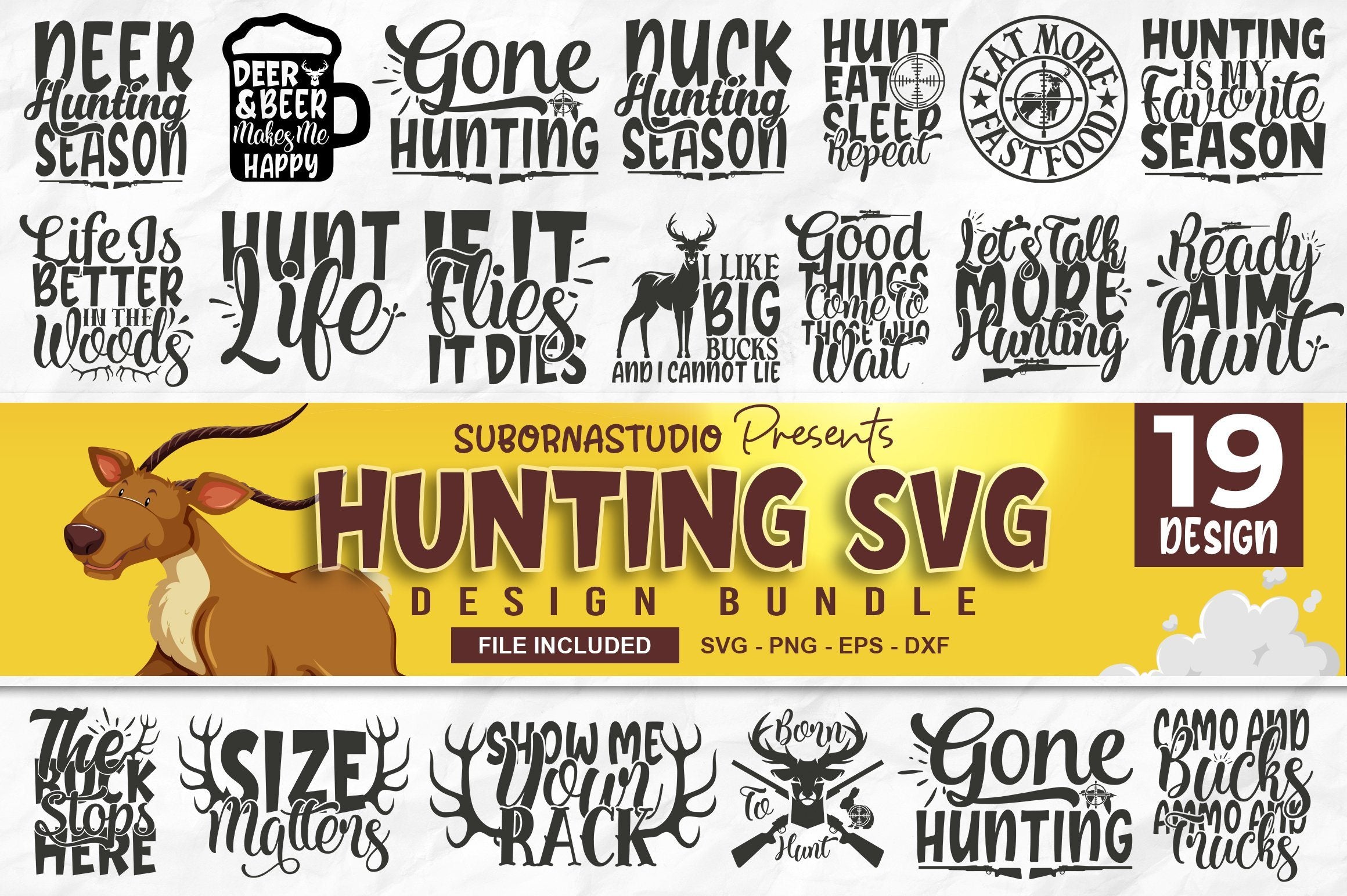 Hunting Svg Bundle So Fontsy