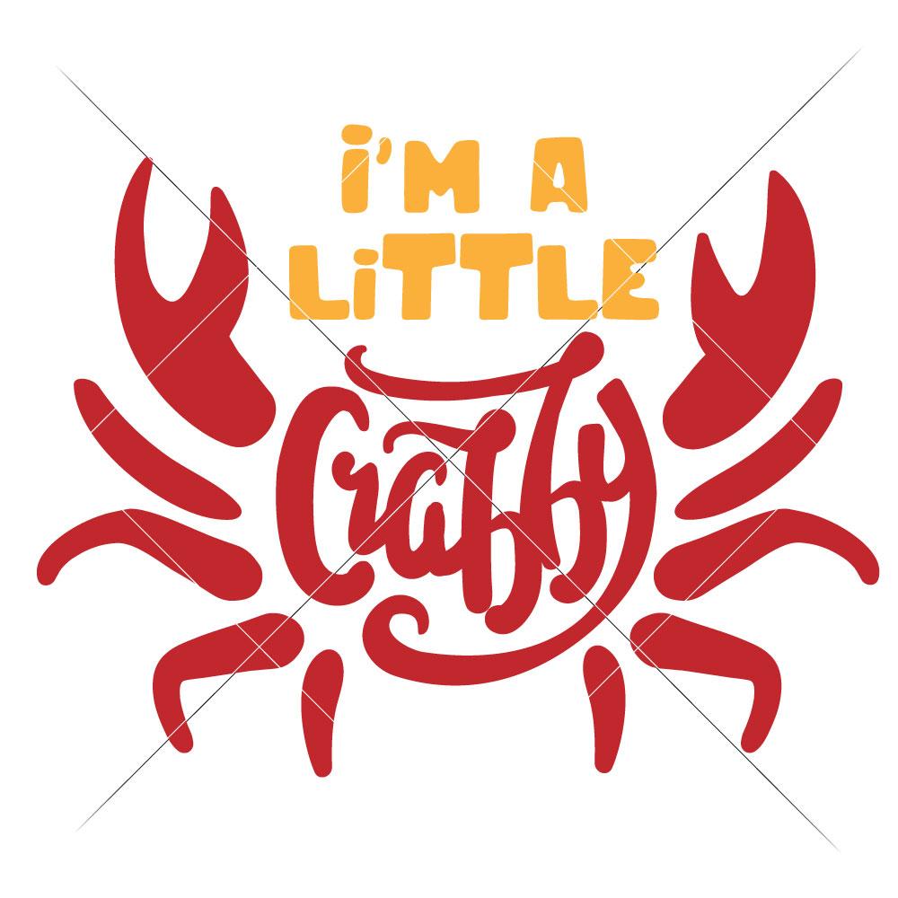 Download I M A Little Crabby Crab Beach Summer Svg For Baby Kid S Shirt So Fontsy