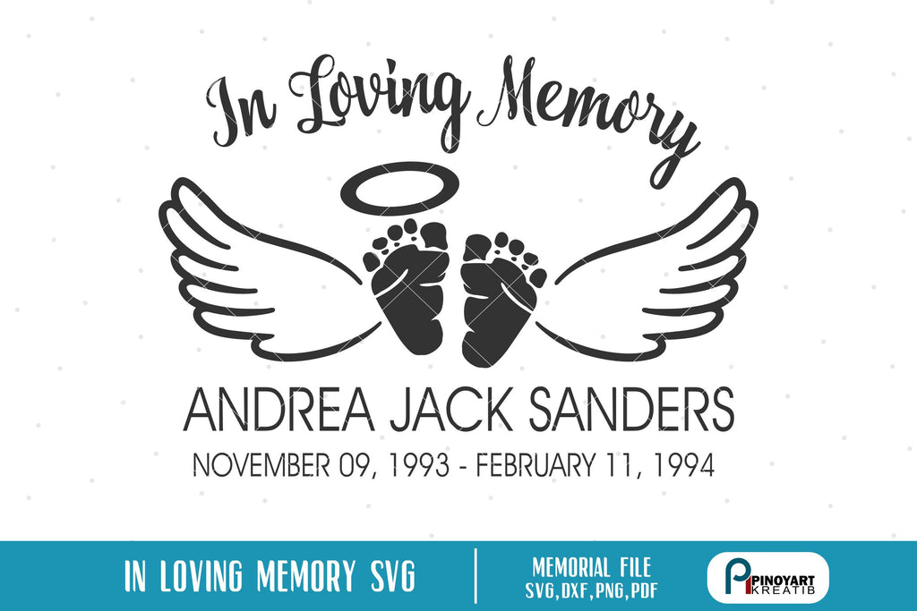 Download In Loving Memory Svg So Fontsy