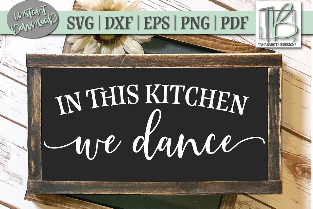 in this kitchen we dance wall decal