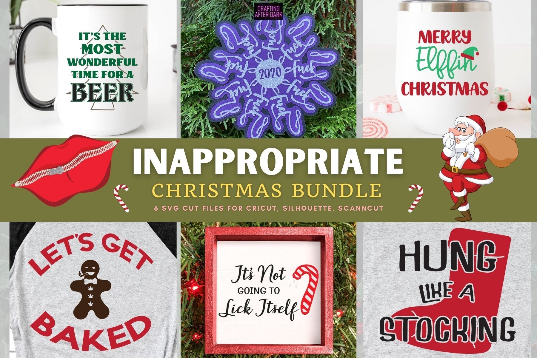 Download Inappropriate Christmas Uncensored Adult Svg Bundle So Fontsy