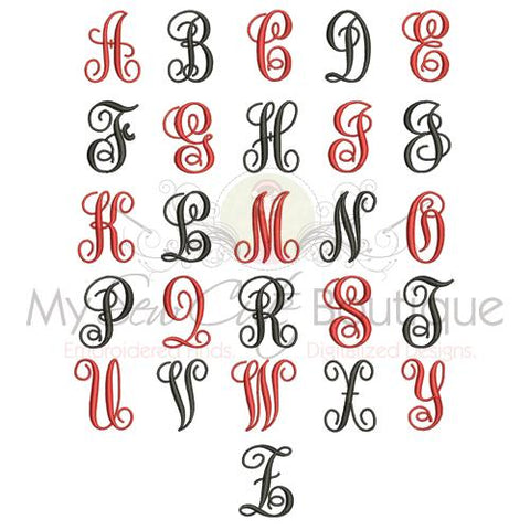 Download Interlocking Vine Embroidery Fonts Monogram Fancy Bx Designs Vine Monogram Font Embroidery Interlocking Vine Font Embroidery So Fontsy