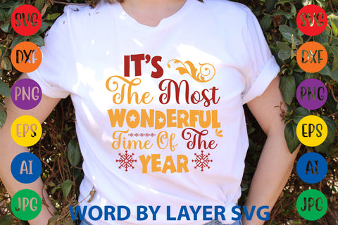 It’s The Most Wonderful Time Of The Year, Christmas SVG Design SVG Rafiqul20606 